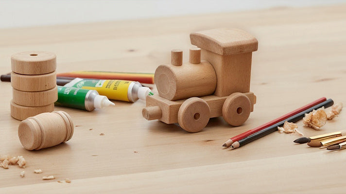 Wooden Train Parts