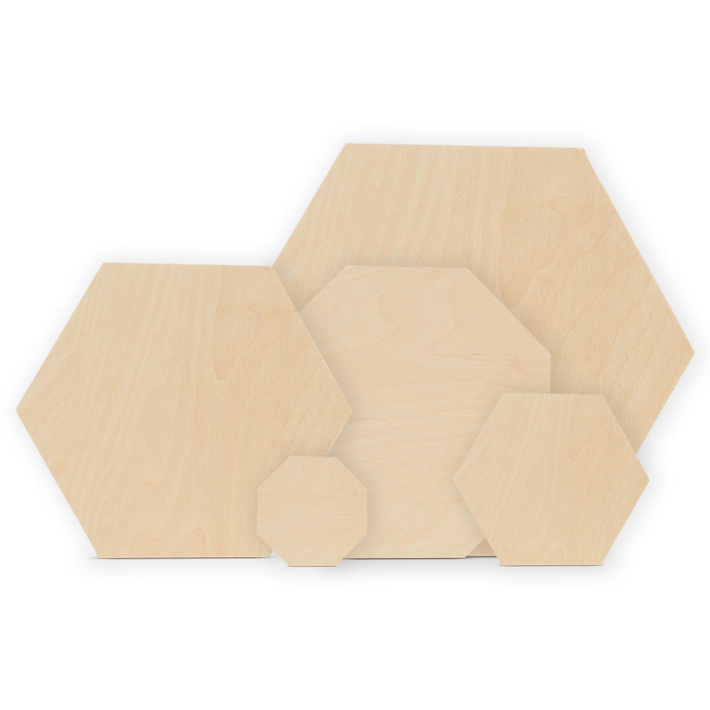 Wood Hexagon & Octagon Cutouts