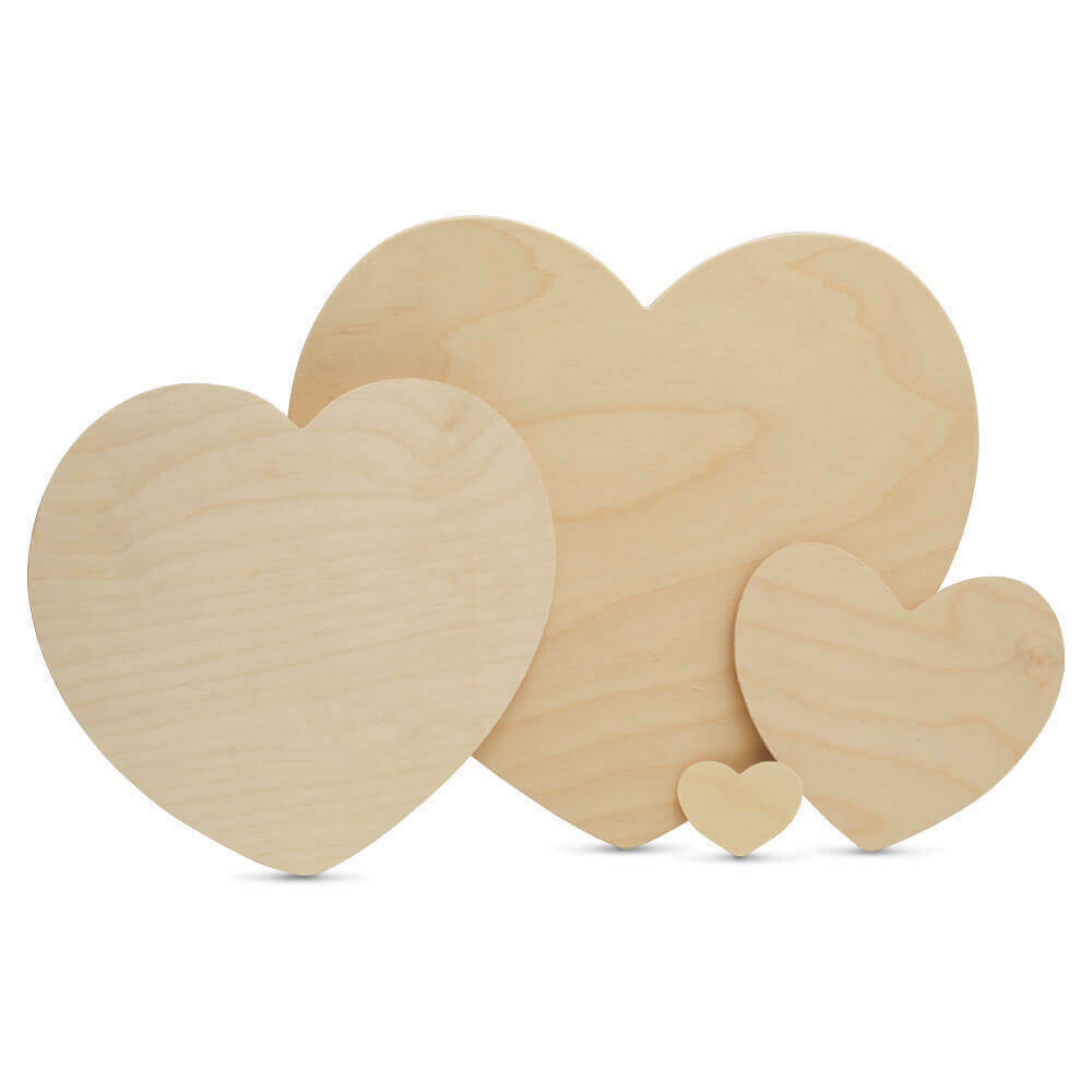 Wooden Heart Cutouts