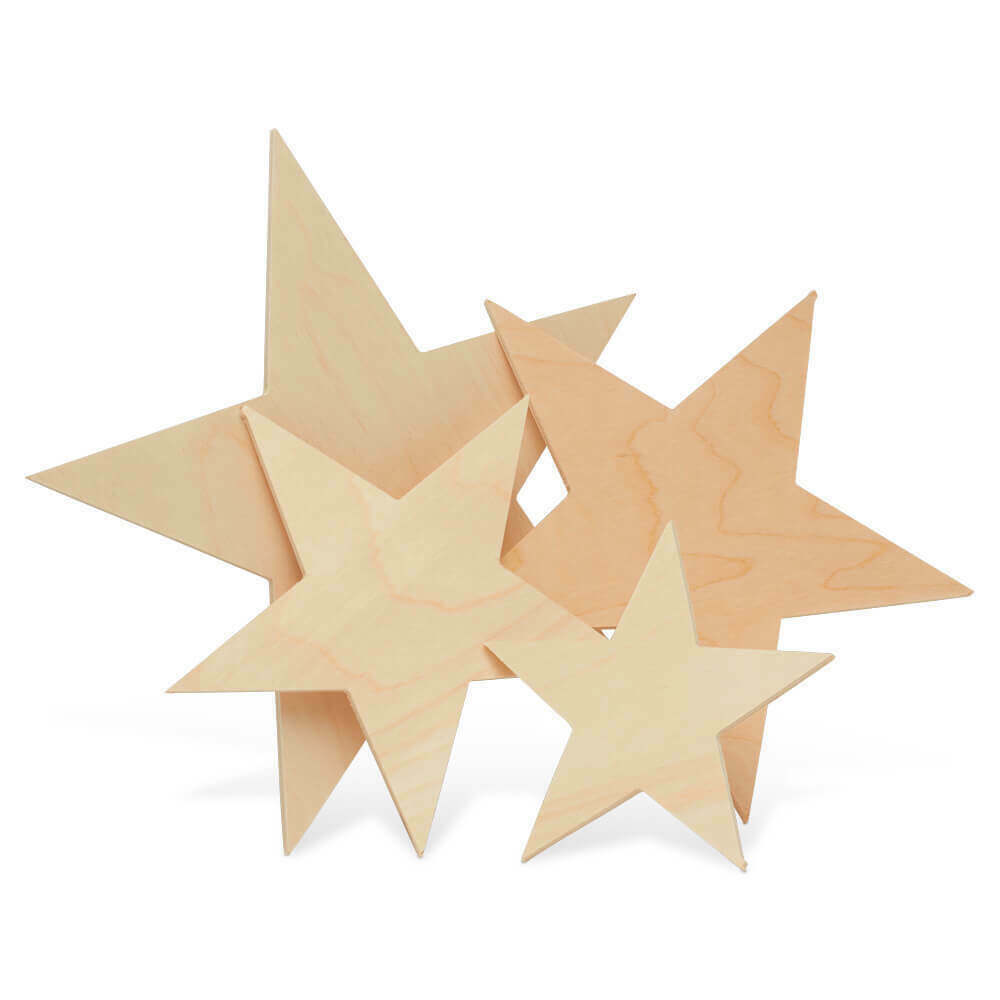 Wooden Star Cutouts