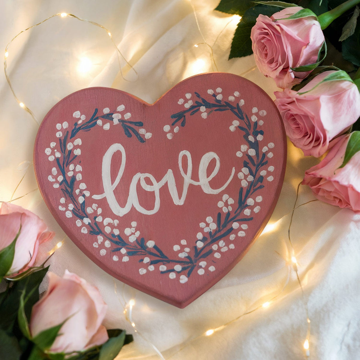 12" Wooden Heart Cutout
