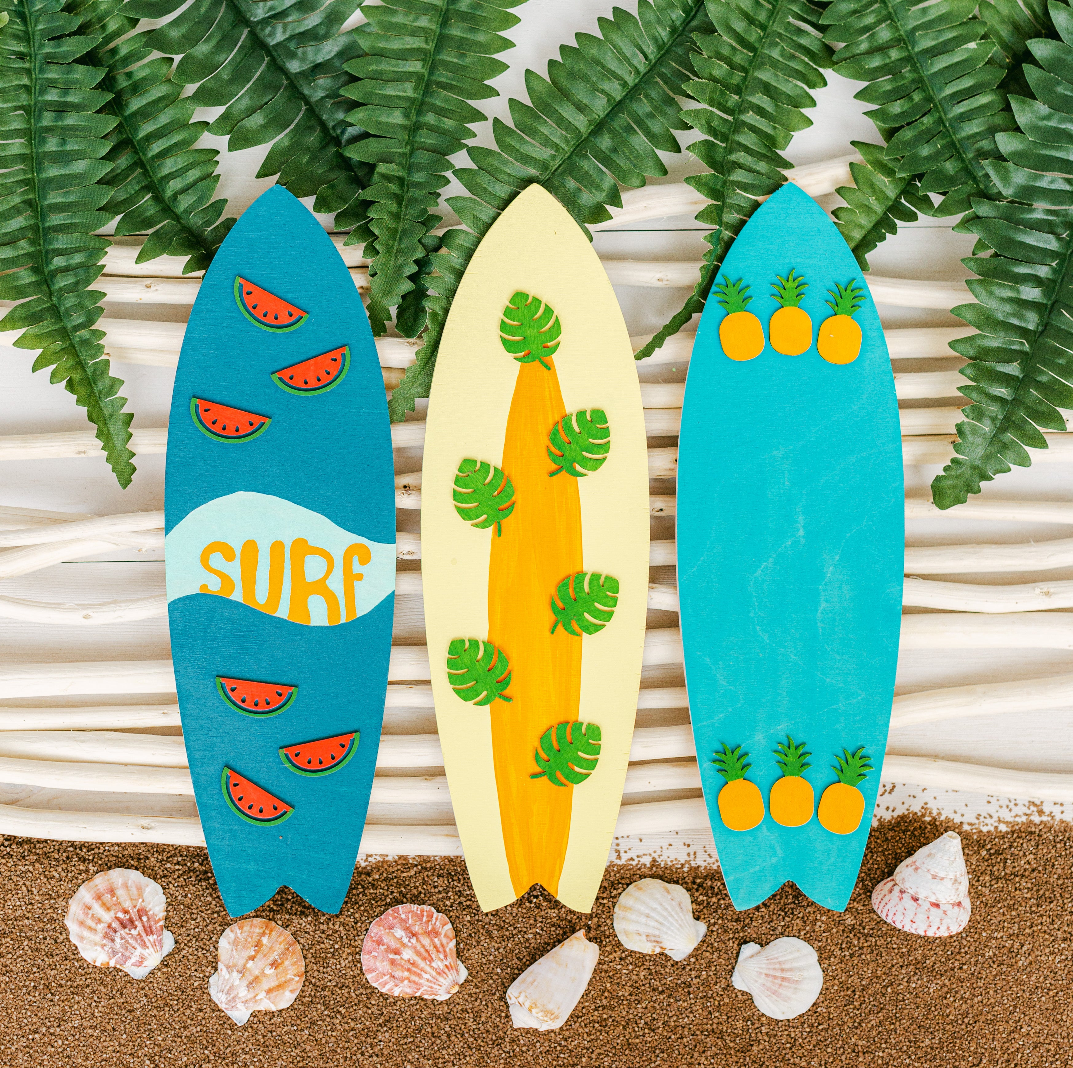 Wood Surfboard Cutout