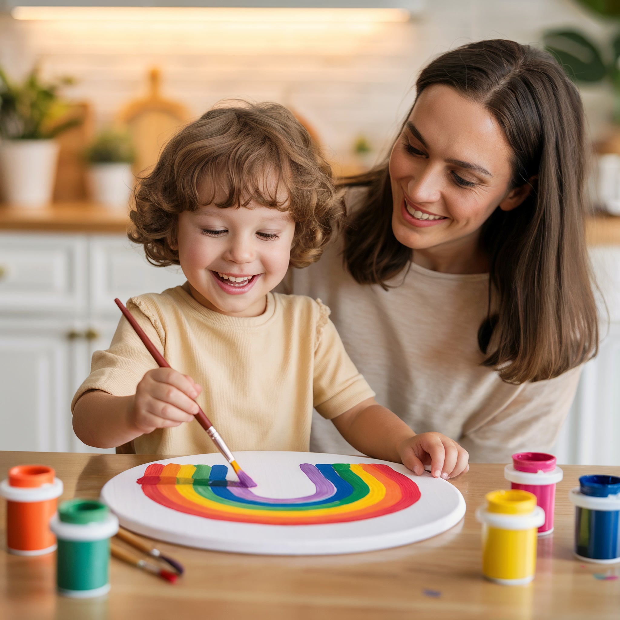 8-3/16" Round Cradled Canvas