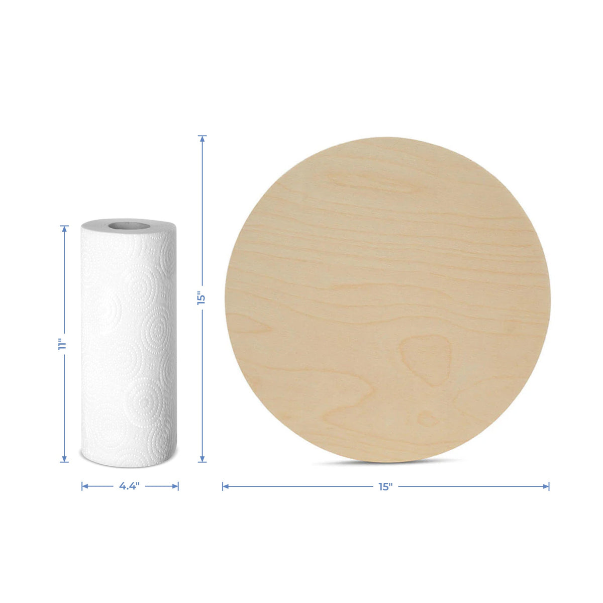 15" Wooden Circle Cutout, 3/4" Thick