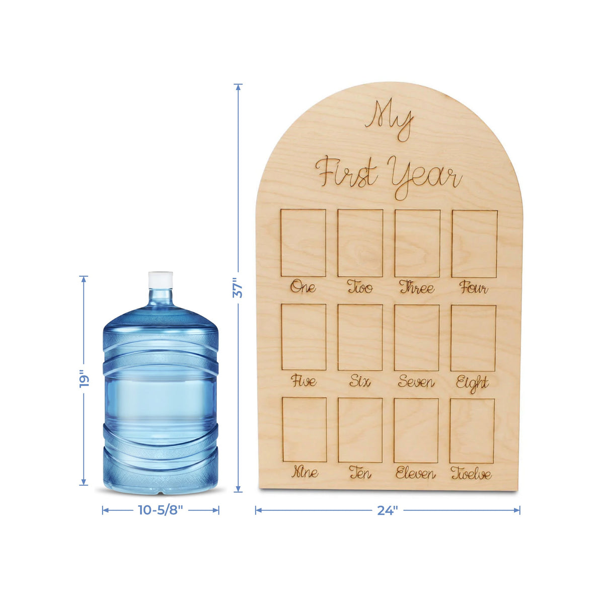 18" "My First Year" Baby Milestone Picture Frame, Oval Style