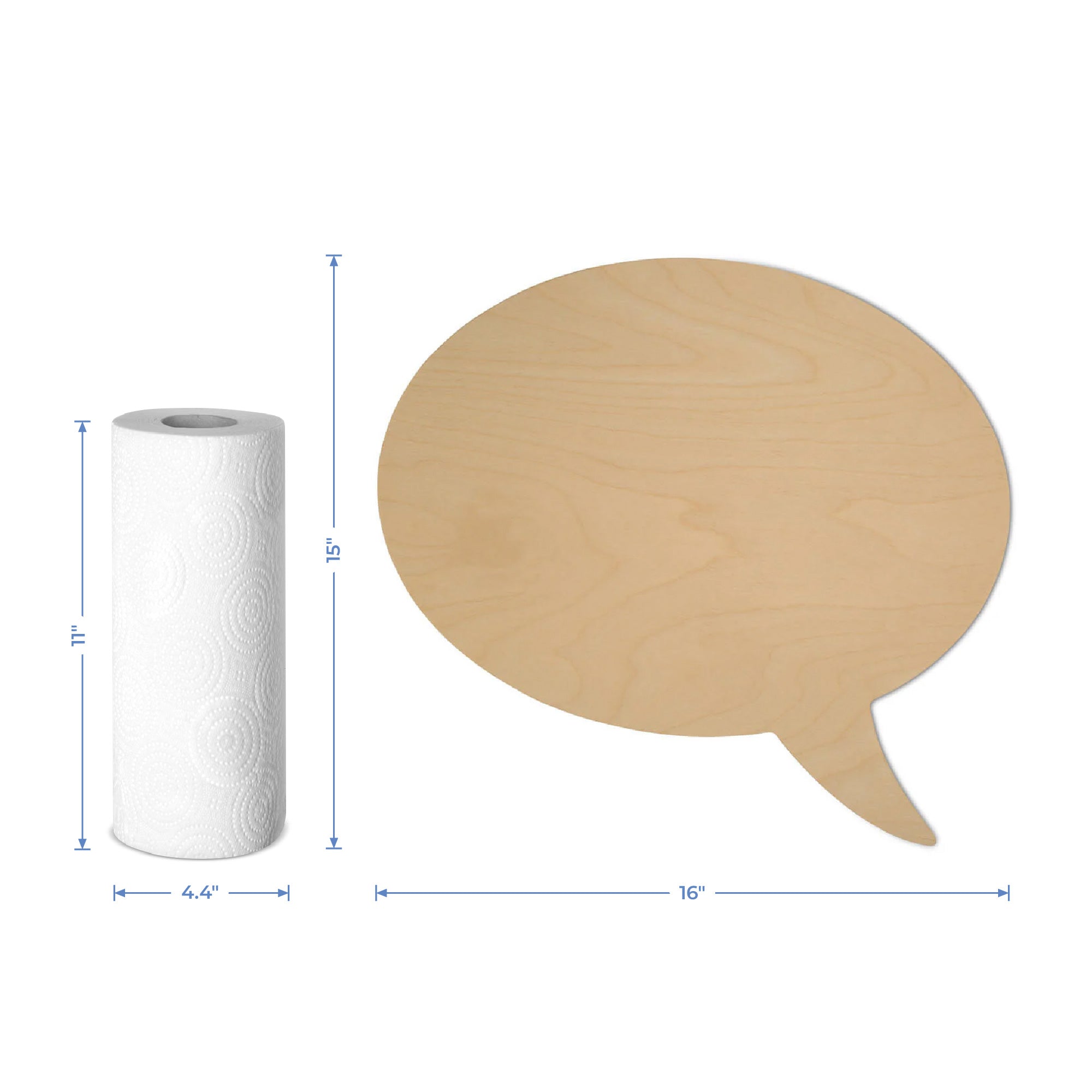 15" Expression Bubble Wooden Cutout