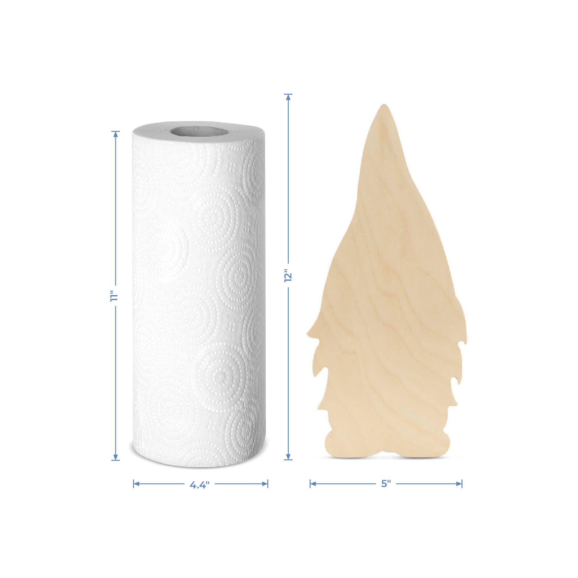 12" Wood Gnome Cutout, 12"