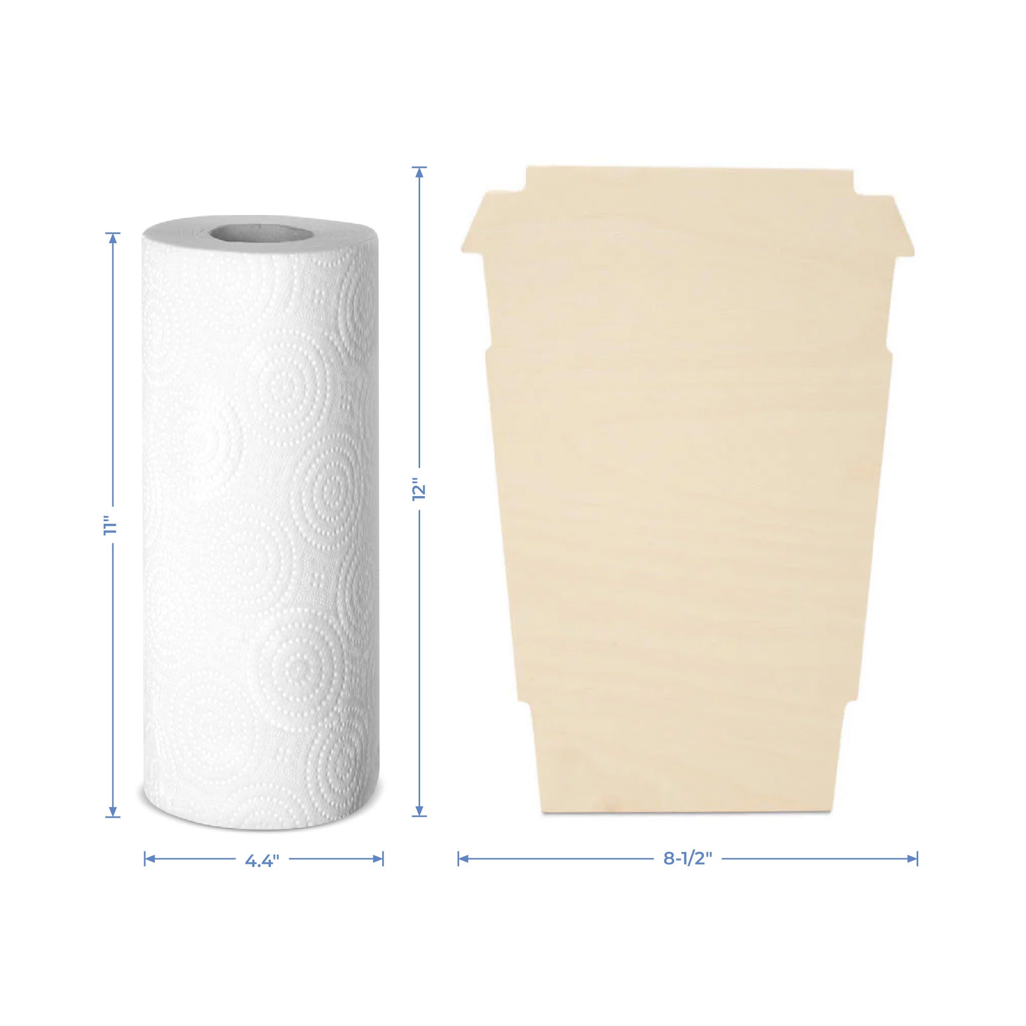 Wood Latte Cup Cutout, 12"