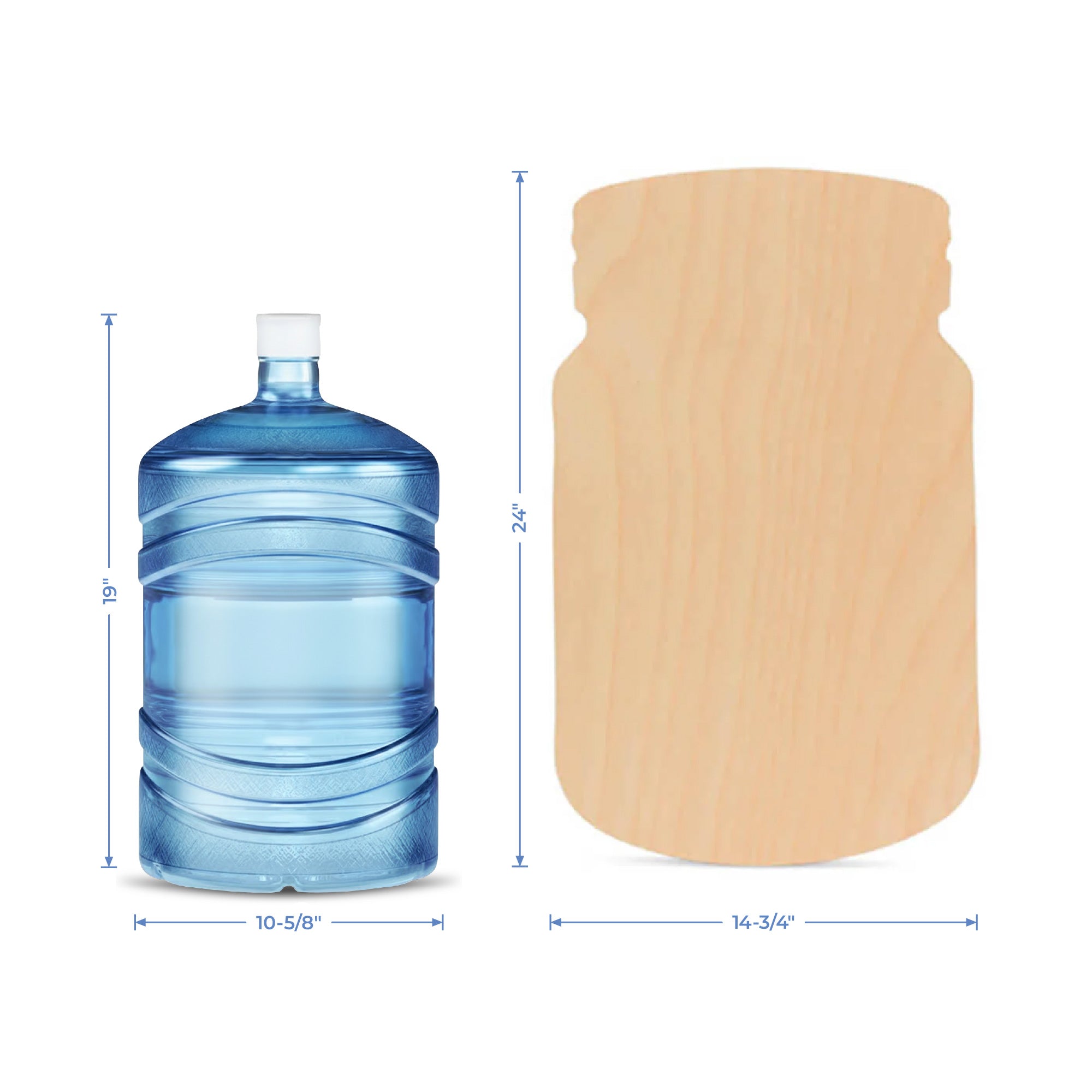 Wooden Cutout Mason Jar, 24"