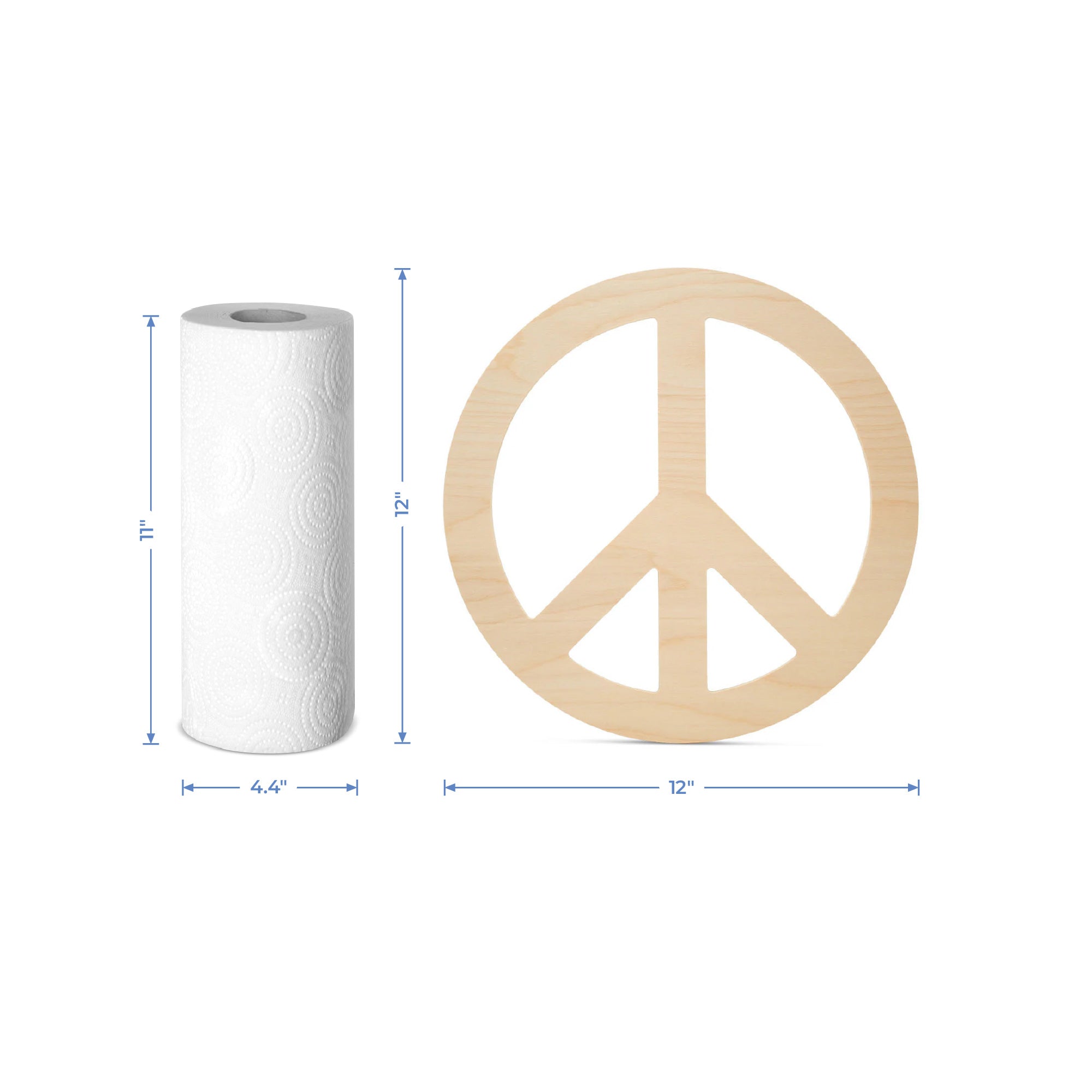 Peace Cutout, 12”