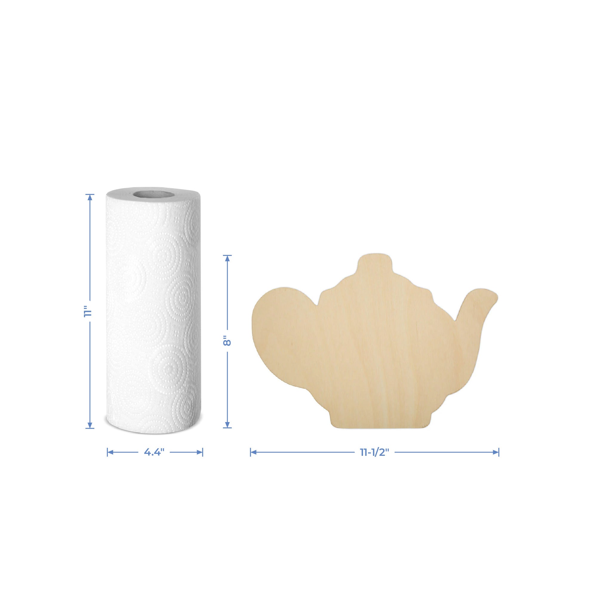 8" Tea Kettle Wood Cutout