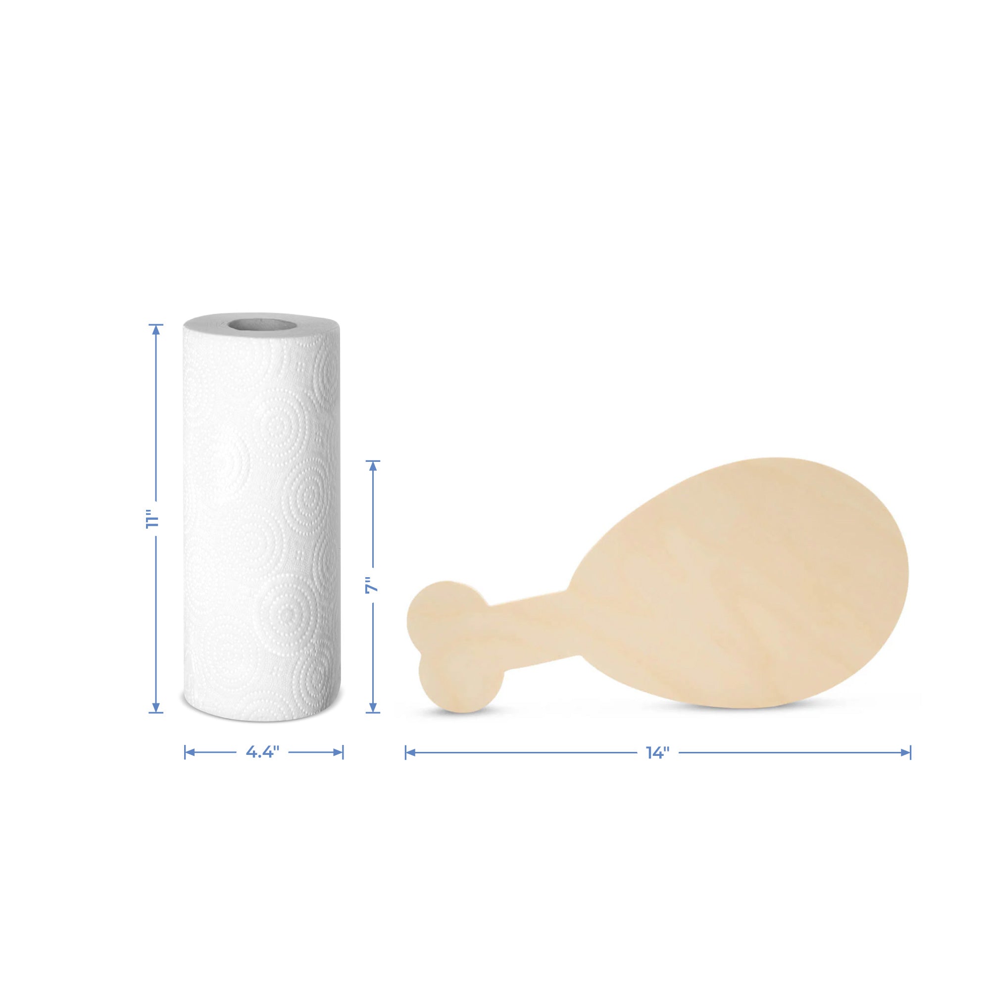Wood Drumstick Cutout, 14" x 7"