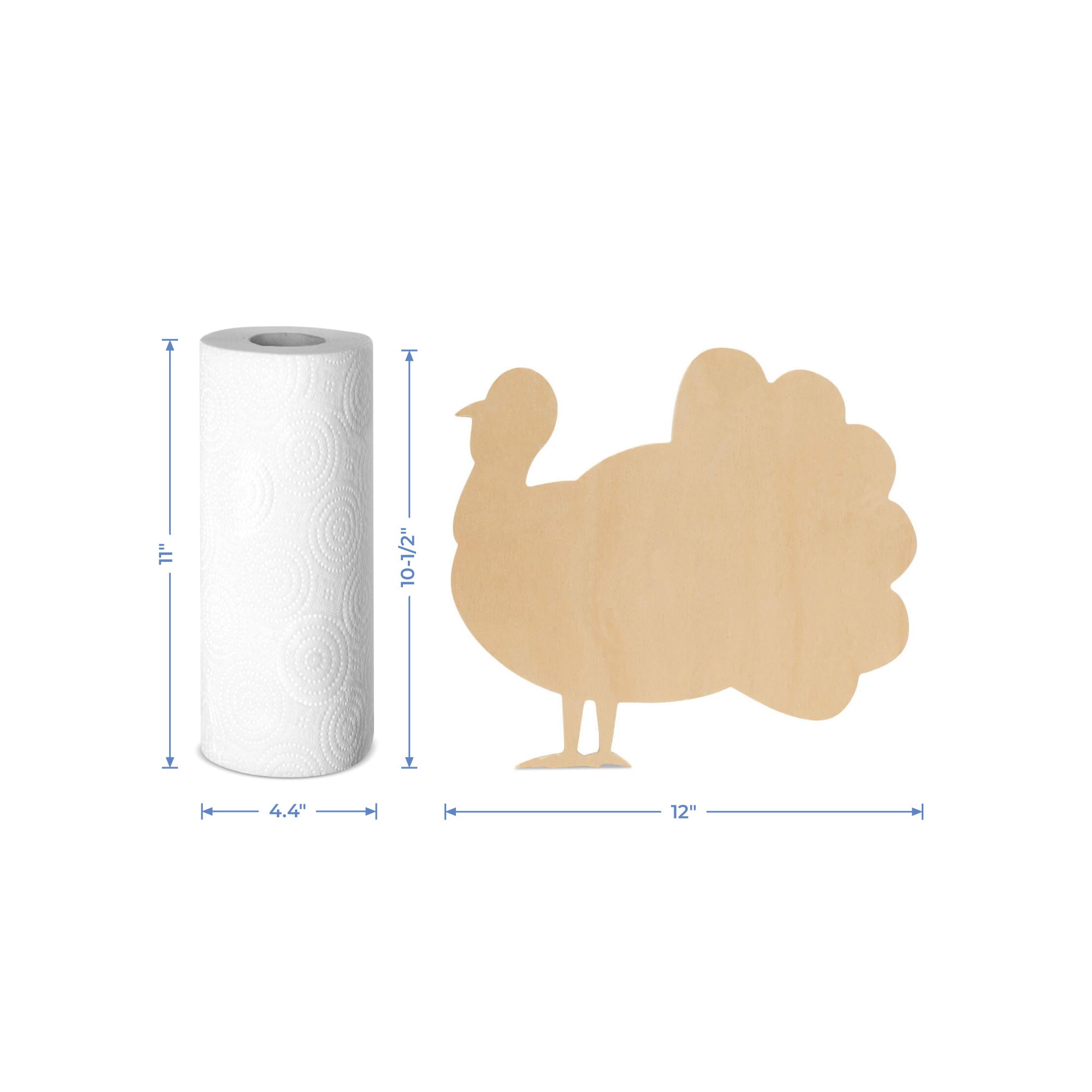 Wood Classic Turkey Cutout Large, 12" x 10.7"