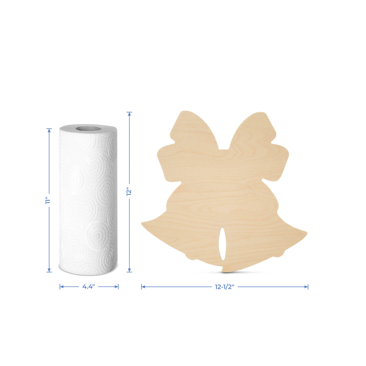 12" Christmas Bells Cutout