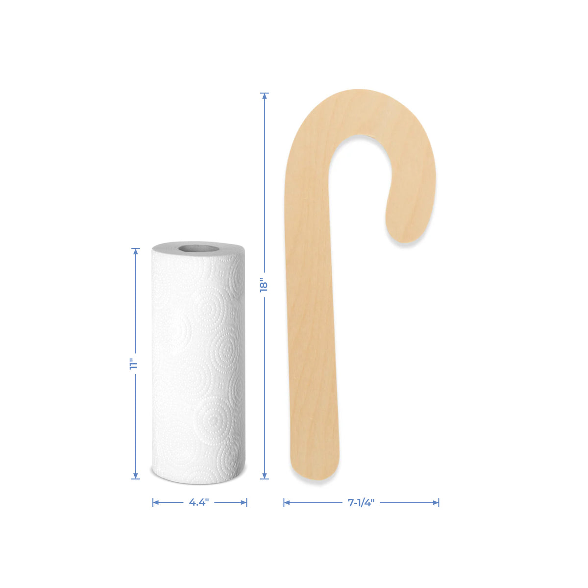 Candy Cane Cutout, Jumbo 18" x 7-1/4"