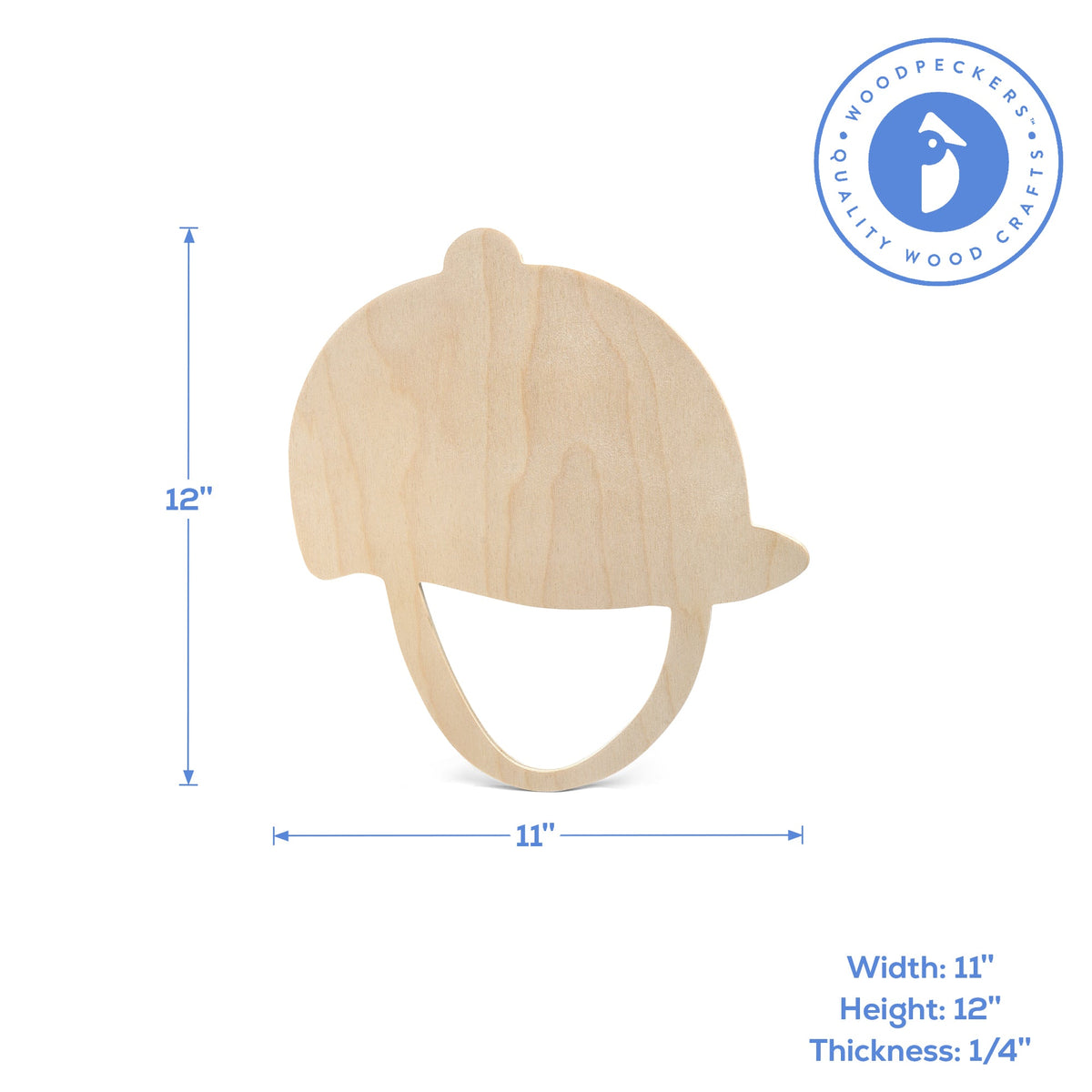 12" Jockey Helmet Cutout