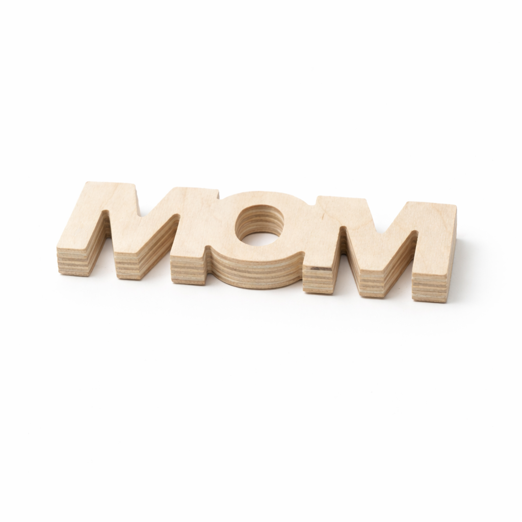 8" Chunky Wood Mother's Day Mom