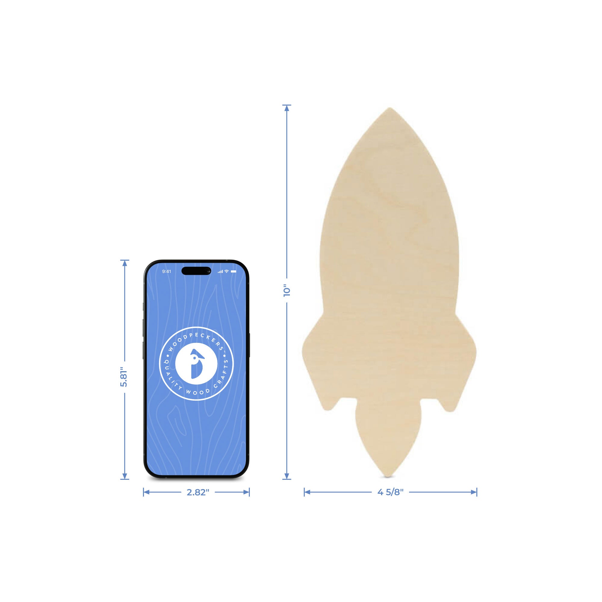 Wood Rocket Cutout