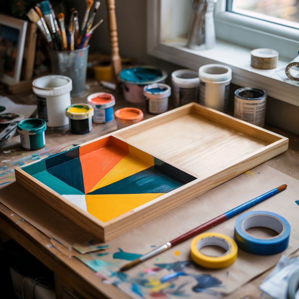 Cradled Painting Panel, 12" x 36" x 3/4" Depth