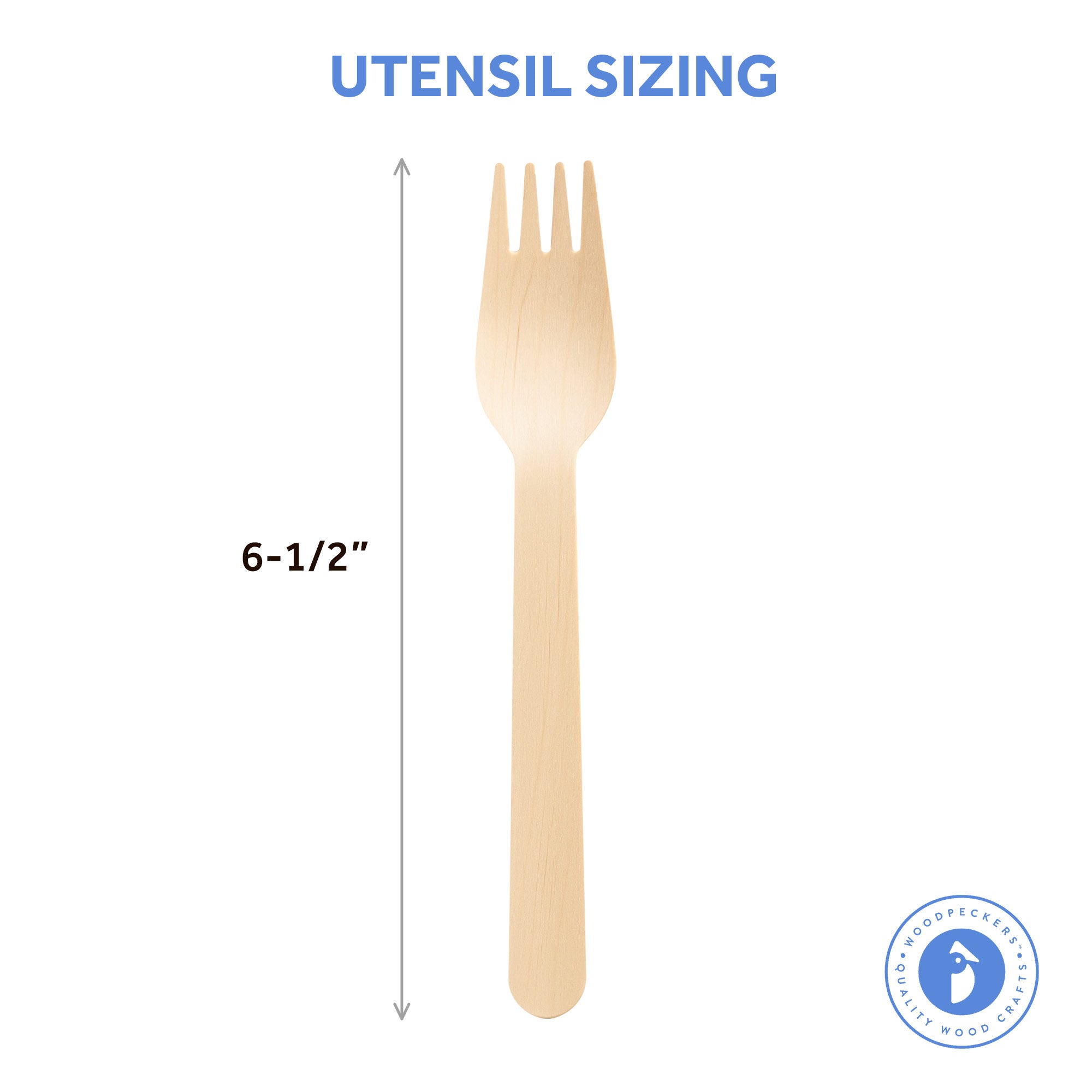 Disposable Forks, 6-1/2", Pack of 100