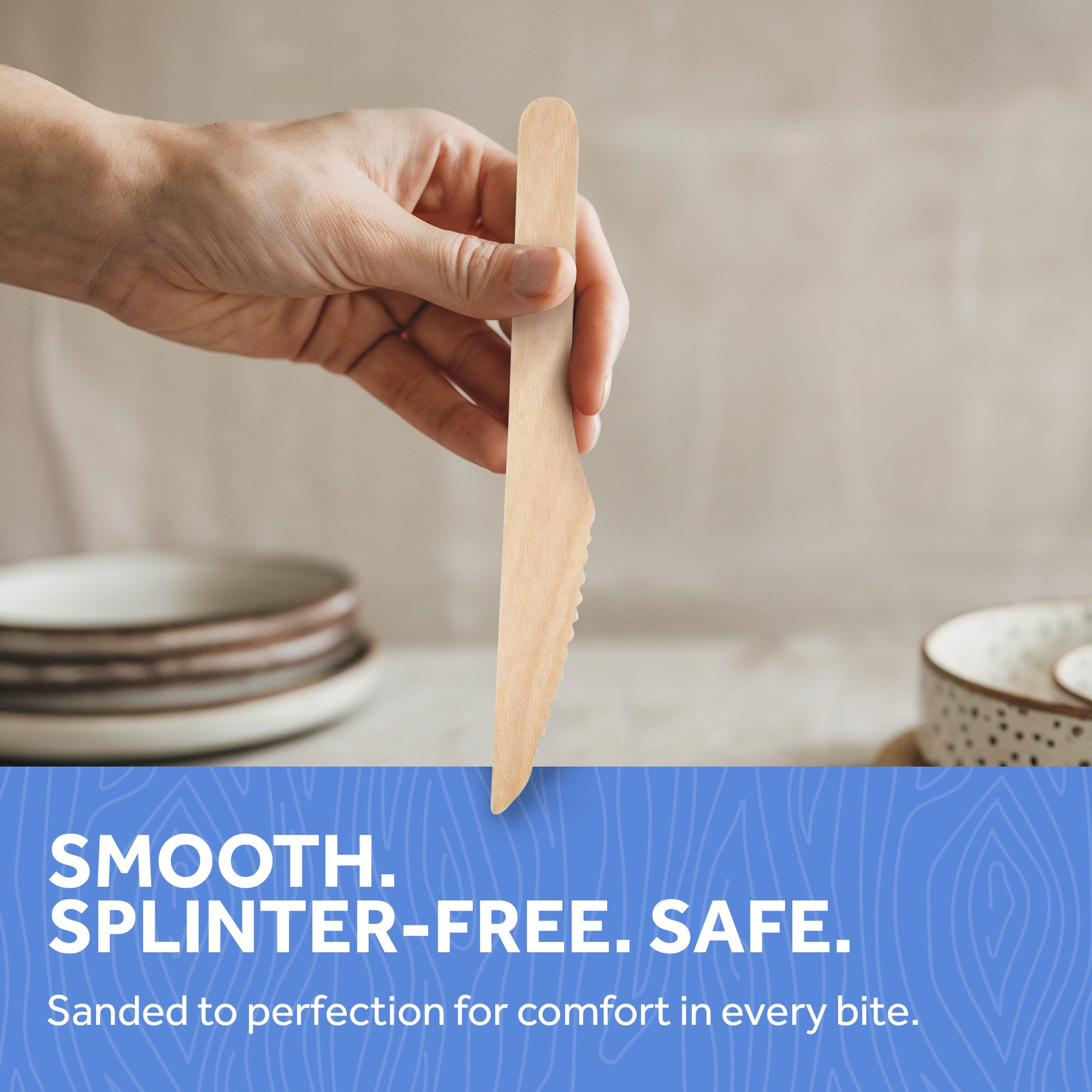 Disposable Knives, 6-1/2", Pack of 100