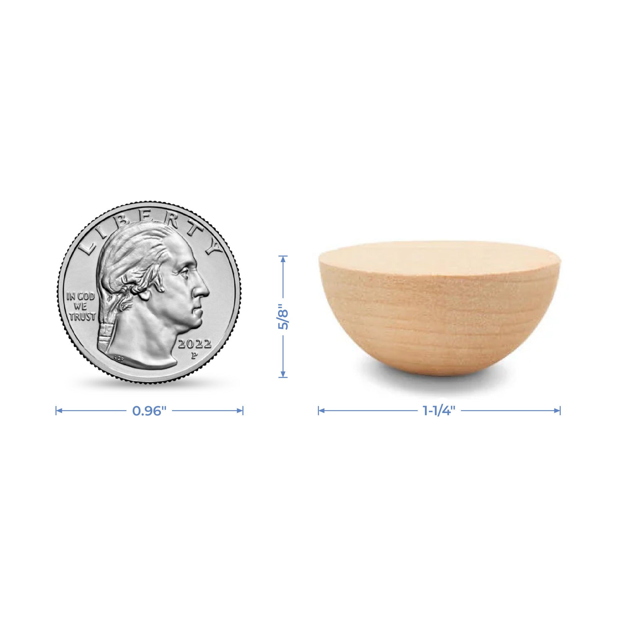 1-1/4 Split Wooden Ball