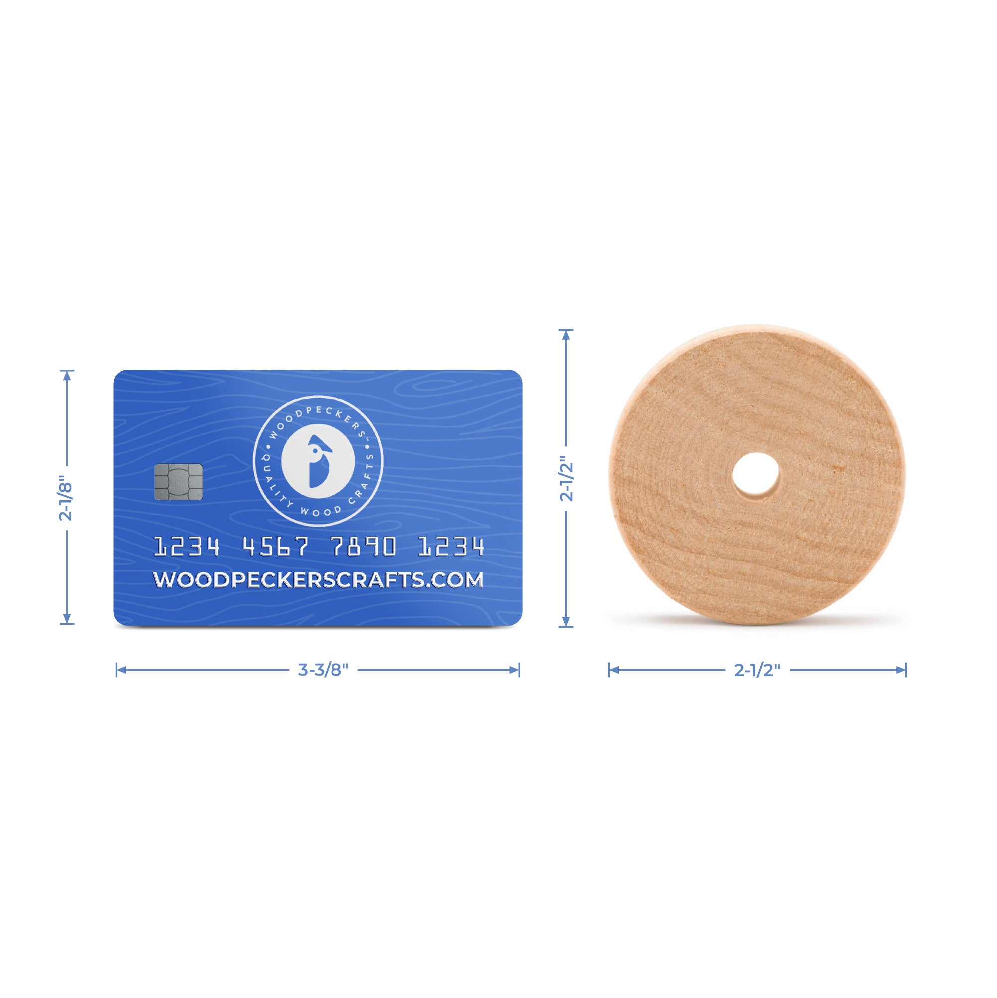 2-1/2" Slab Wheel, 3/4" Thickness