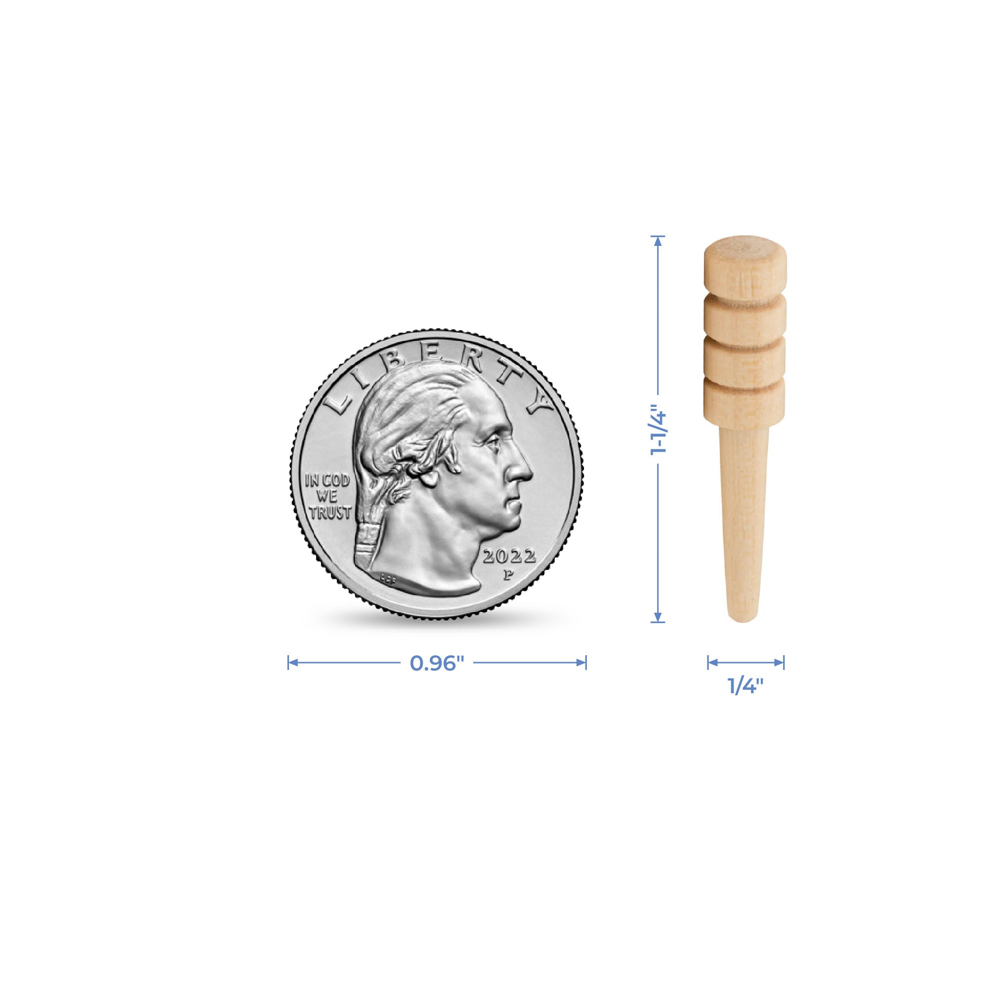 Cribbage Peg, Natural