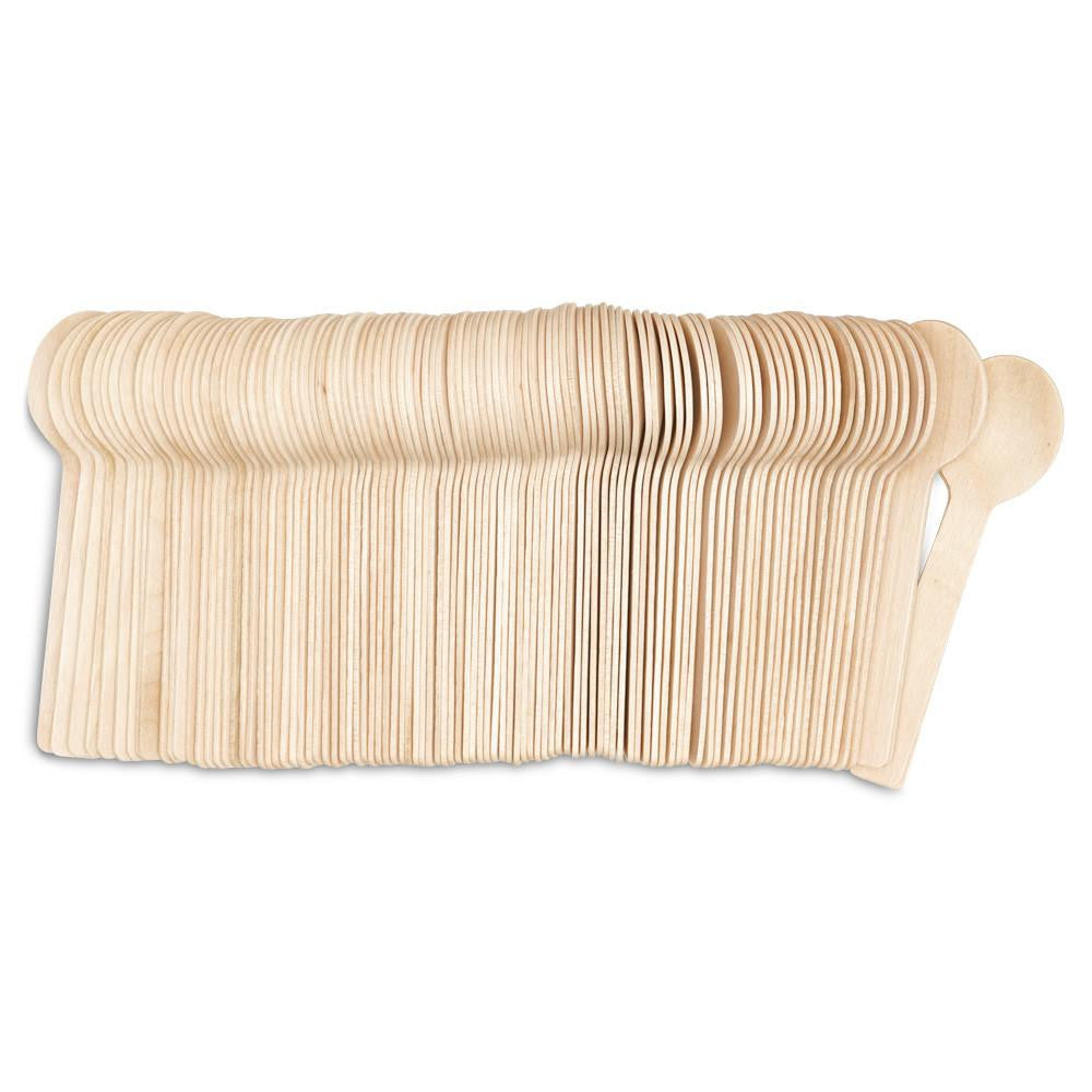 Disposable Dessert Spoons, 4", Pack of 100
