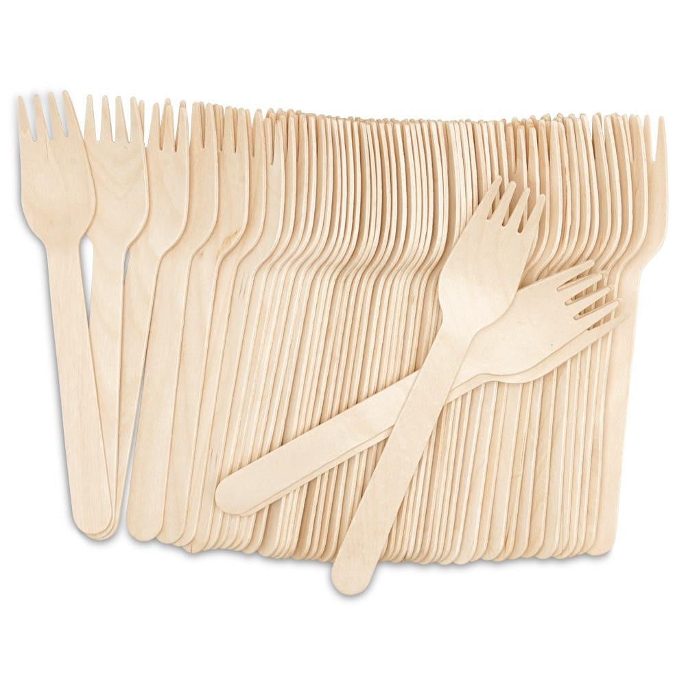 Disposable Forks, 6-1/2", Pack of 100