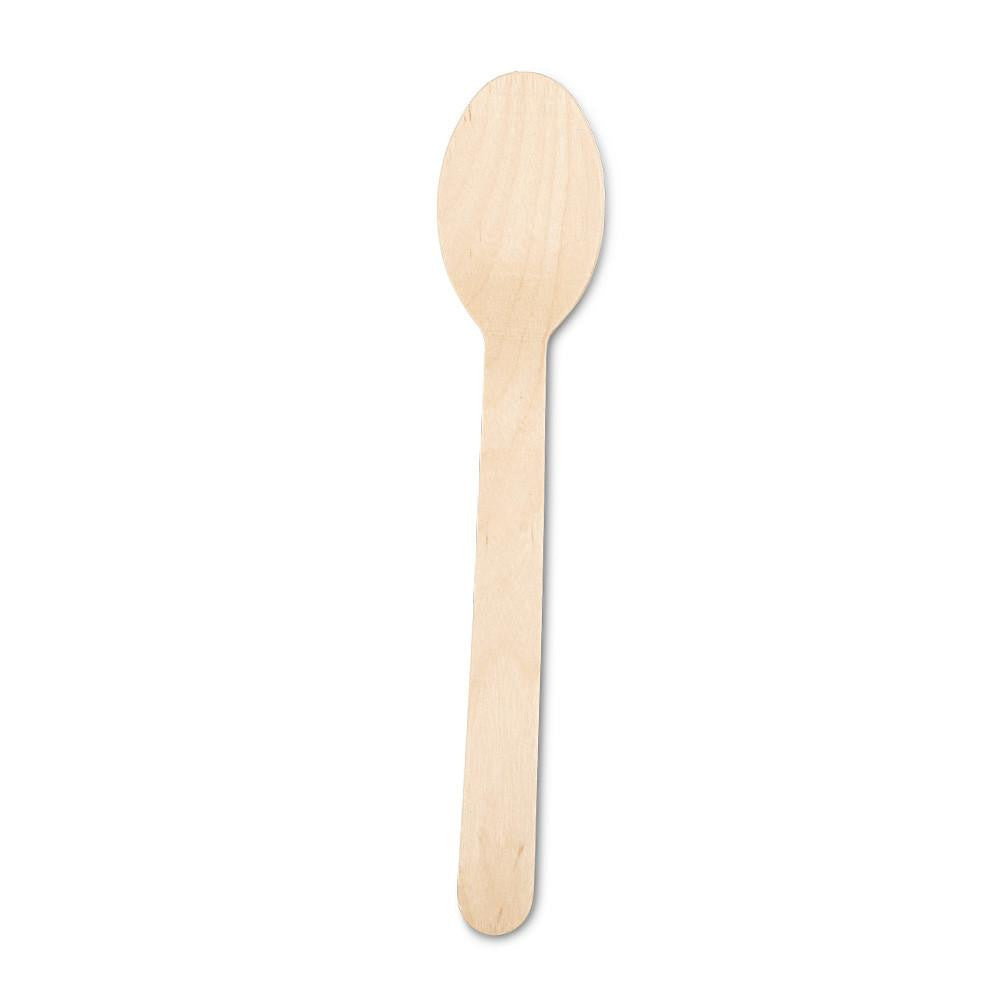 Disposable Spoons, 6-1/2", Pack of 100