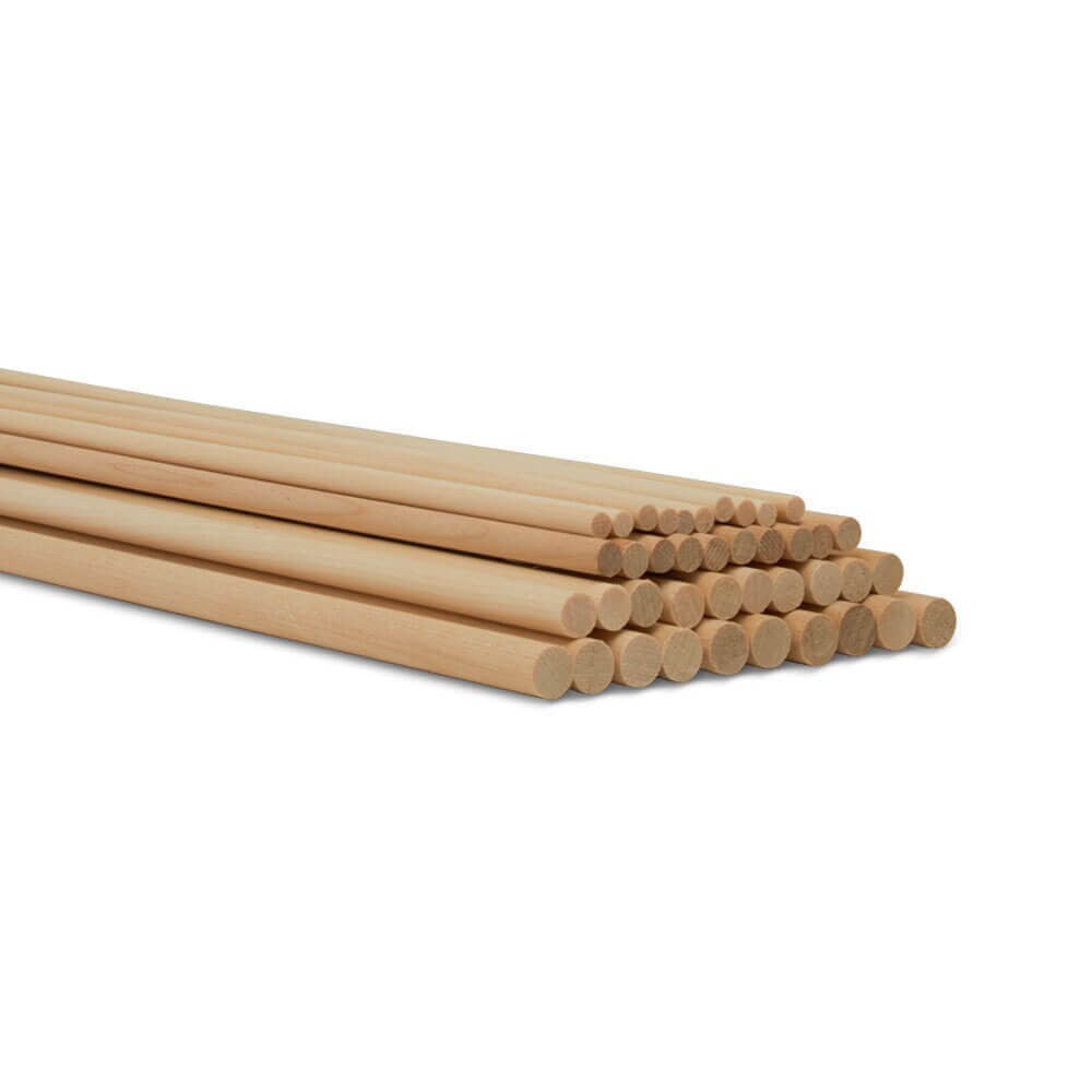 Dowel Rod Pack 12" Assortment, 40 Pieces