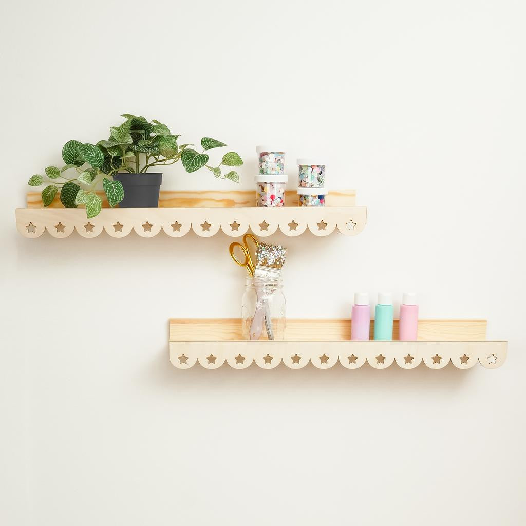 Scalloped Shelf Edge Trim, Star Design