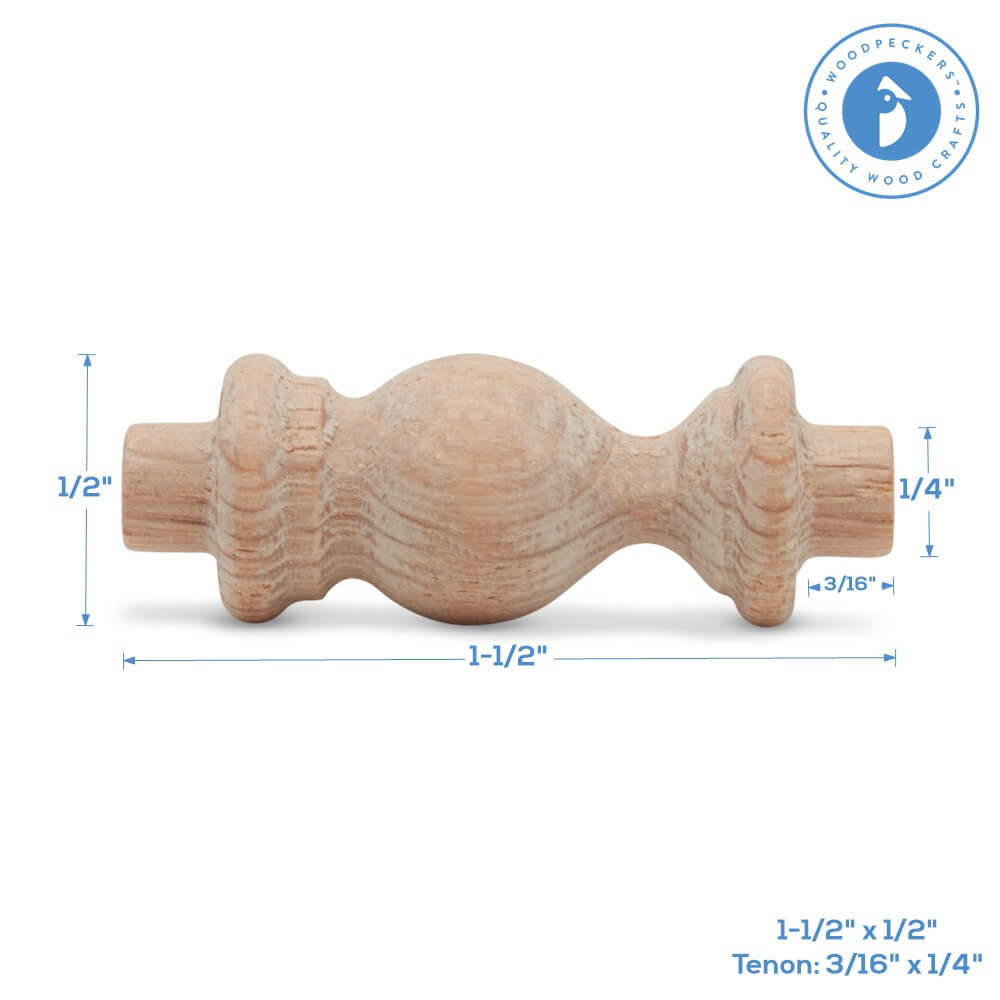 Woodpeckers Crafts 1-1/2" Oak Spindle