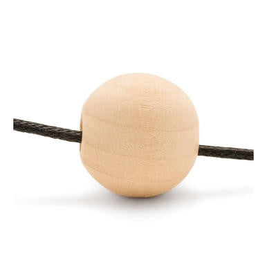 Woodpeckers Crafts 1-1/2" Round Wooden Ball Bead, 3/8" Hole