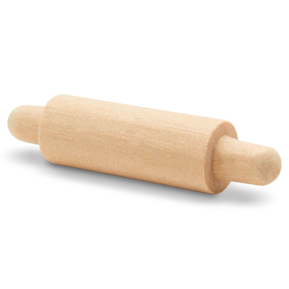 Woodpeckers Crafts 1-1/2'" Wood Miniature Rolling Pin
