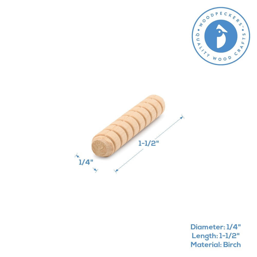 Woodpeckers Crafts 1-1/2"x 1/4" Spiral Dowel Pin