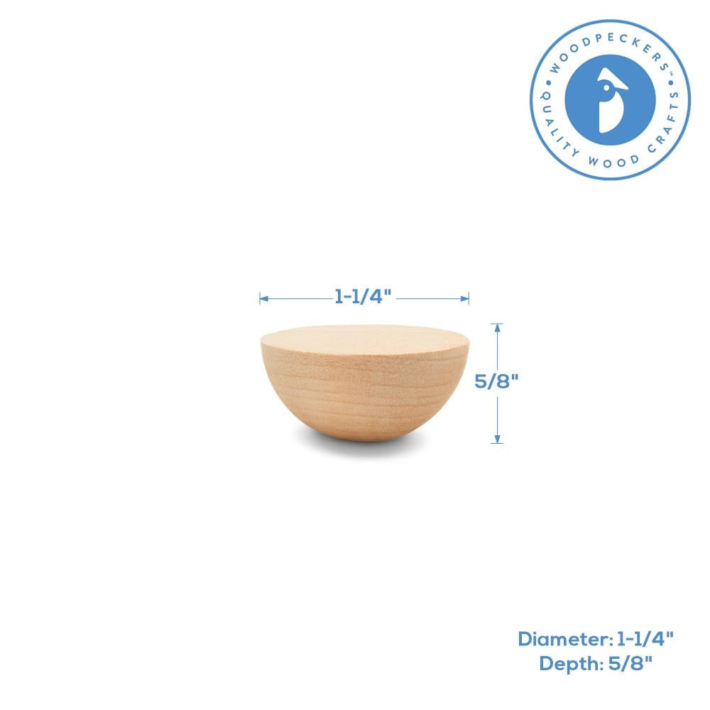 Woodpeckers Crafts 1-1/4 Split Wooden Ball