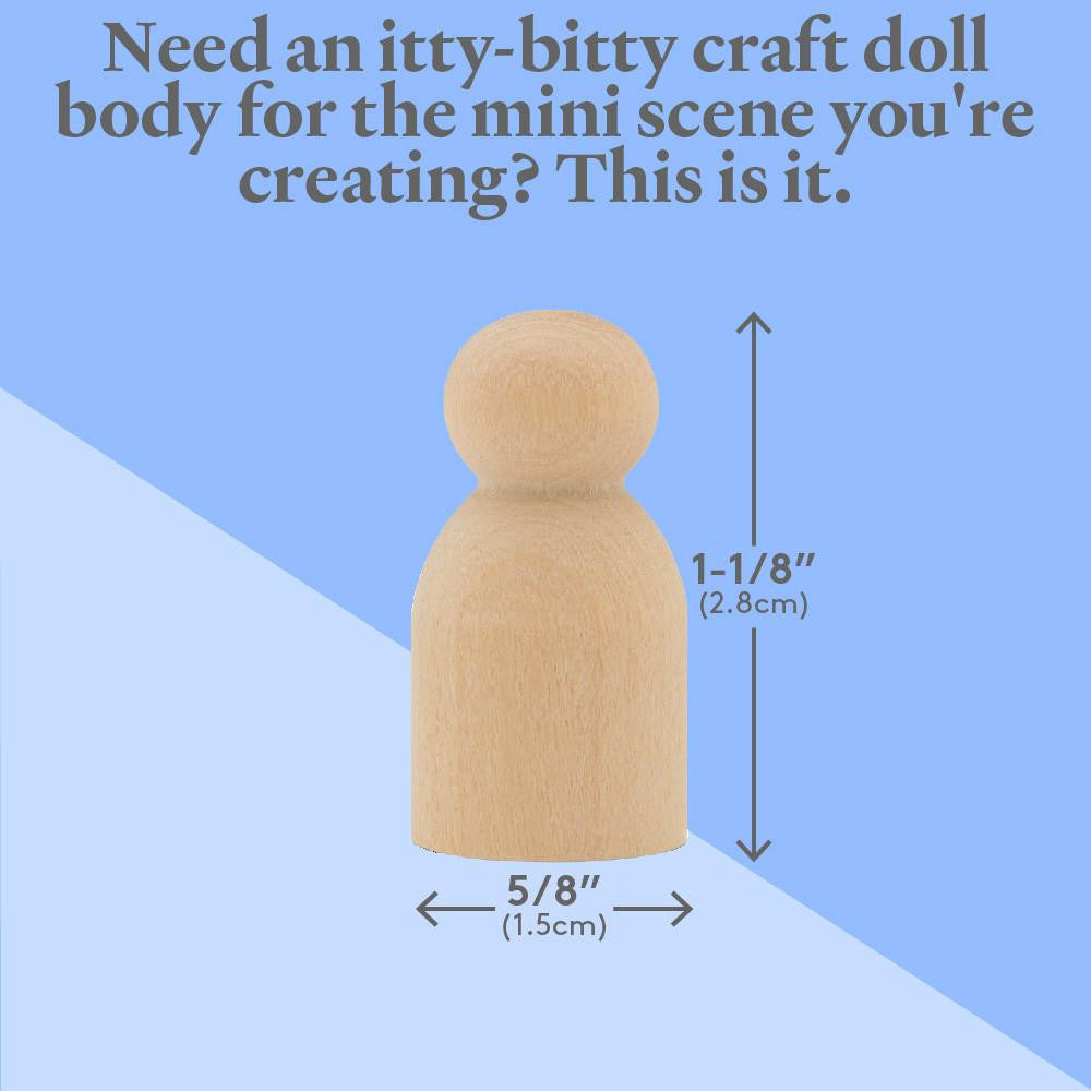 Woodpeckers Crafts 1-1/8" Baby Peg Dolls