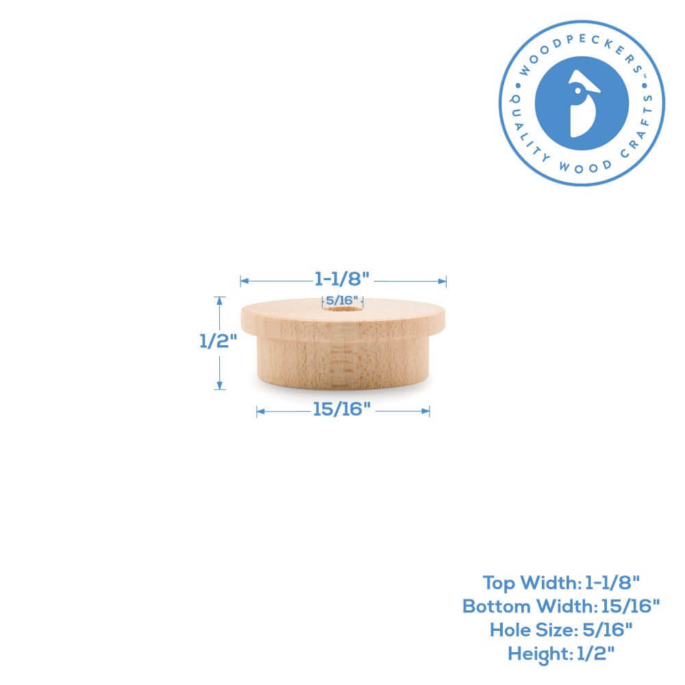 Woodpeckers Crafts 1-3/16" Train Wheel