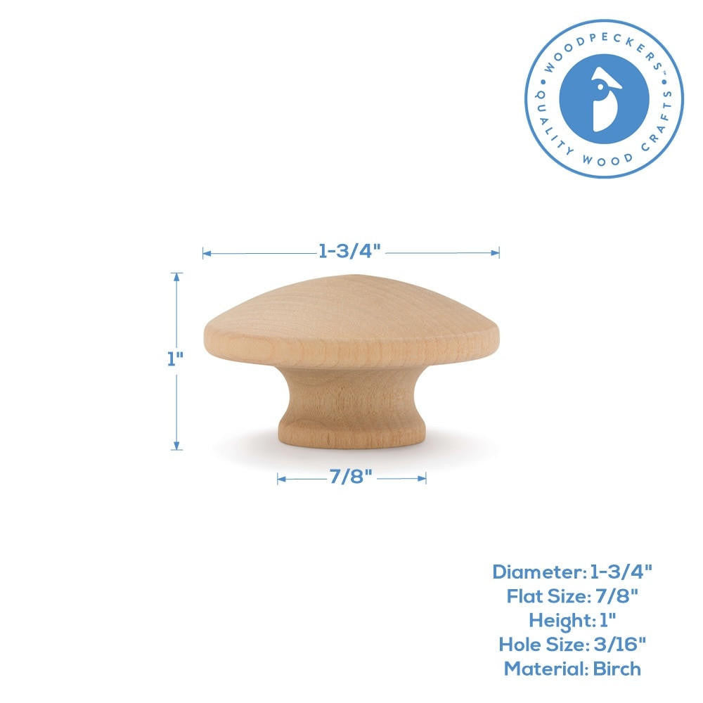 1-3/4" End Grain Knob