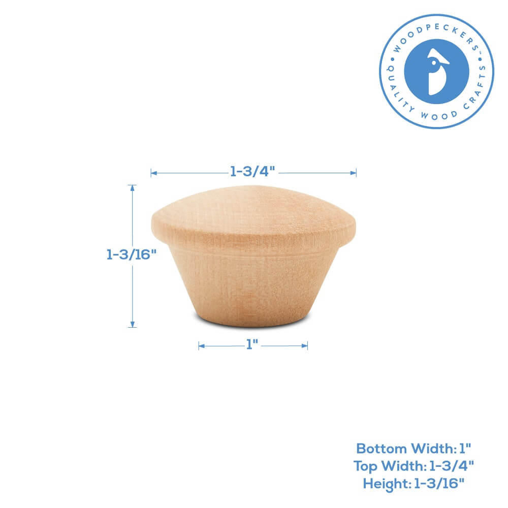 Woodpeckers Crafts 1-3/4" Wooden Cupcake