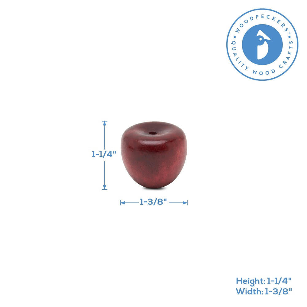 1-3/8" Crab Apple, Dark Red