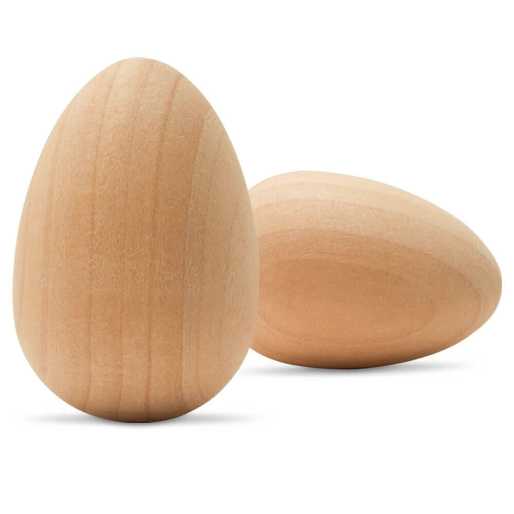 Woodpeckers Crafts 1-5/8" Unfinished Wooden Egg
