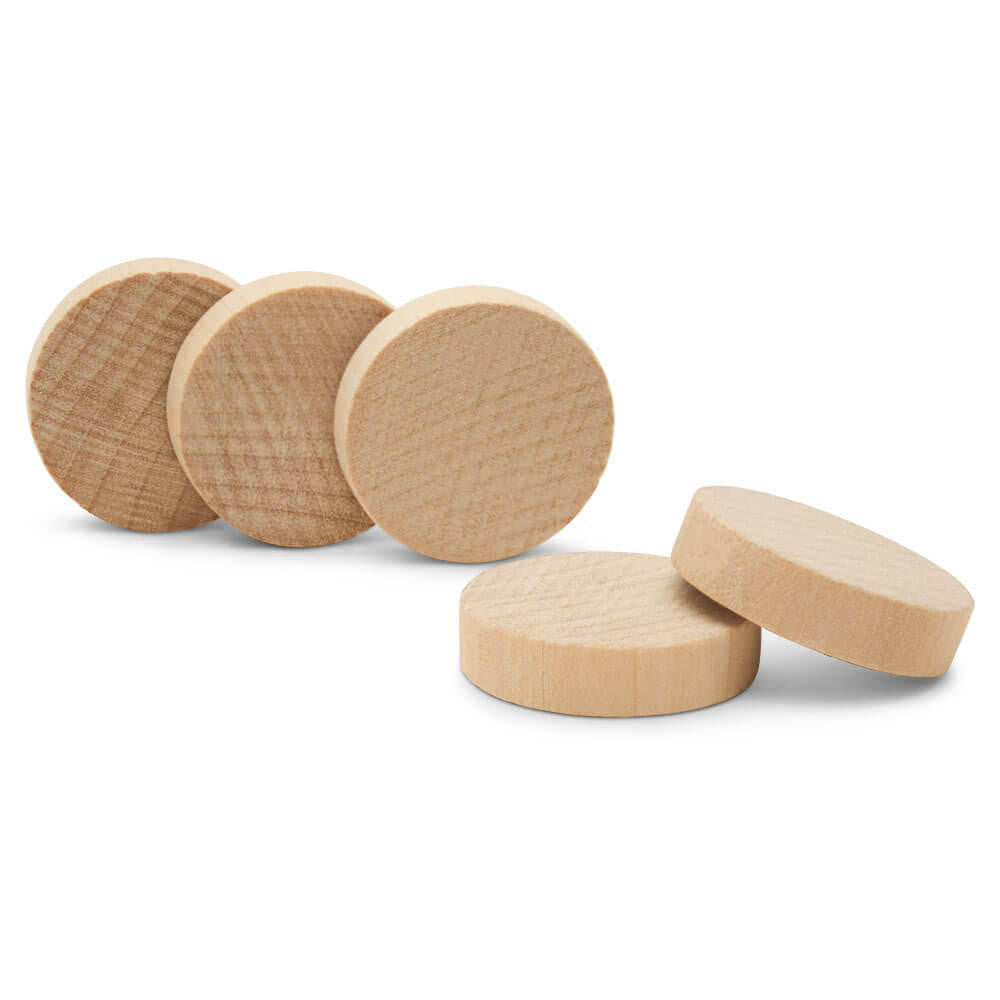 1" Wood Disc, 1/4" Thickness