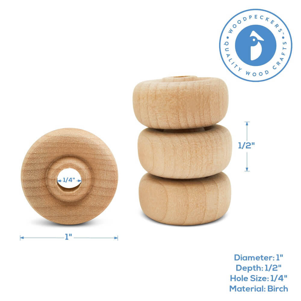 Woodpeckers Crafts 1" Classic Wheel, 1/2" Thickness