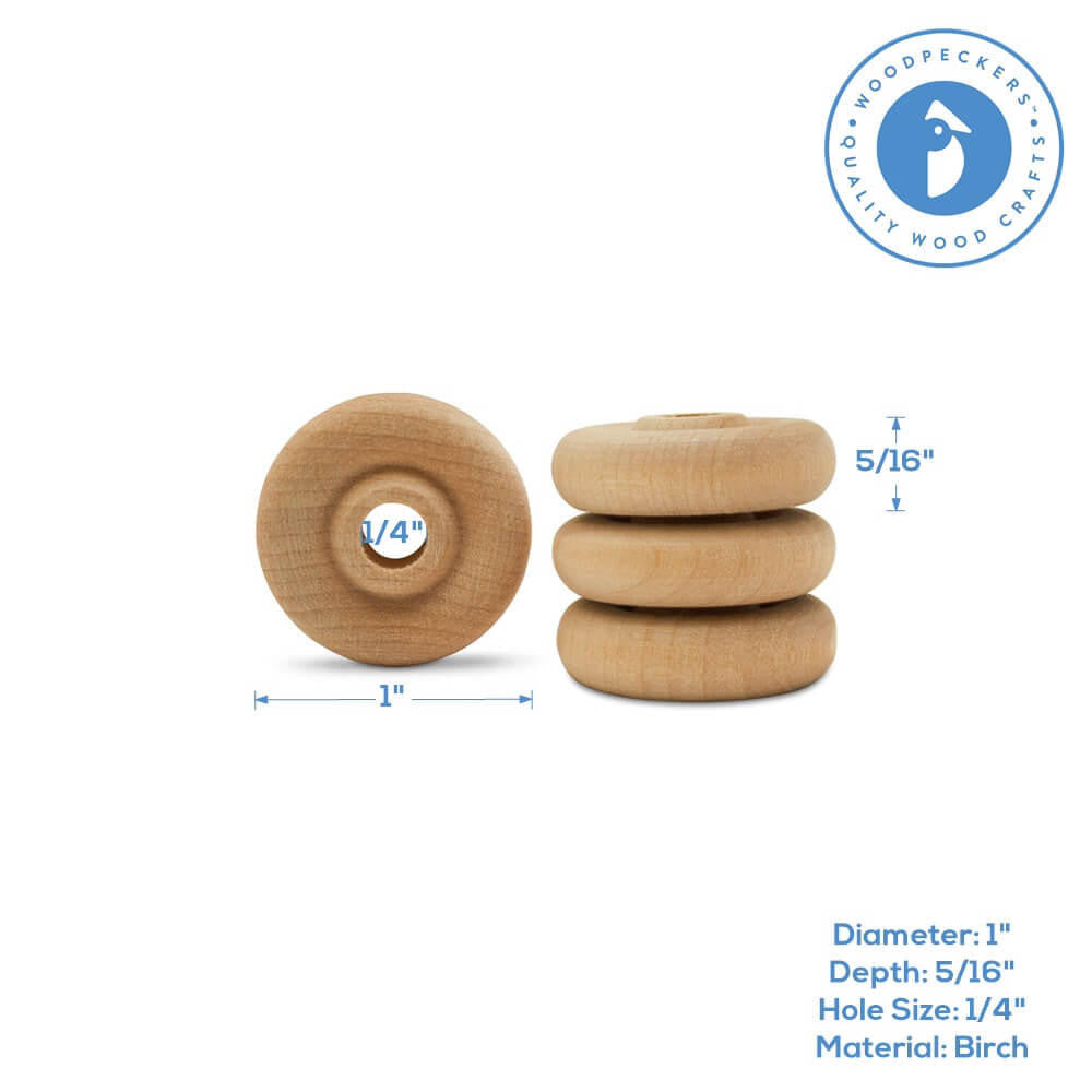 Woodpeckers Crafts 1" Classic Wheel, 5/16" Thickness