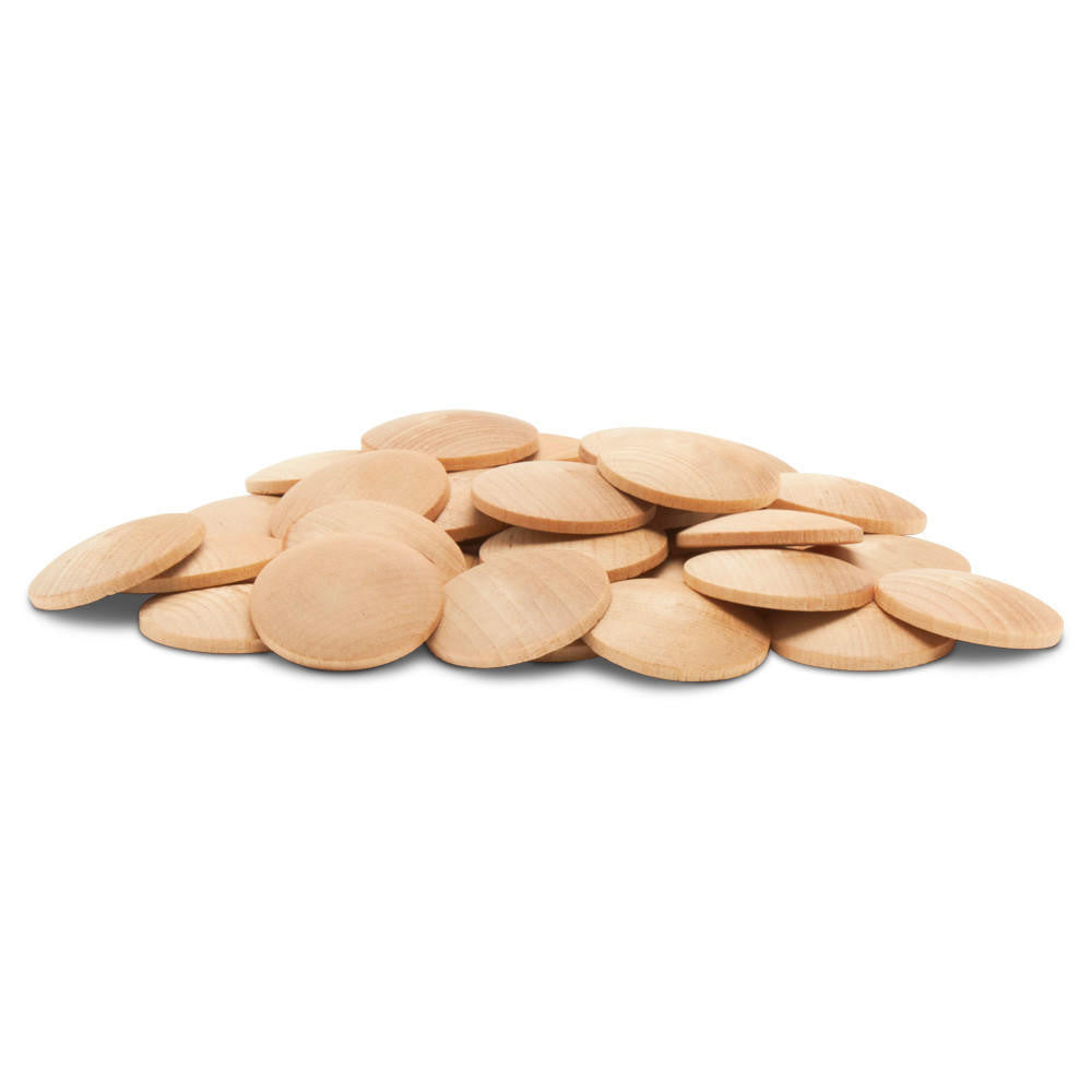 1" Domed Wooden Disc