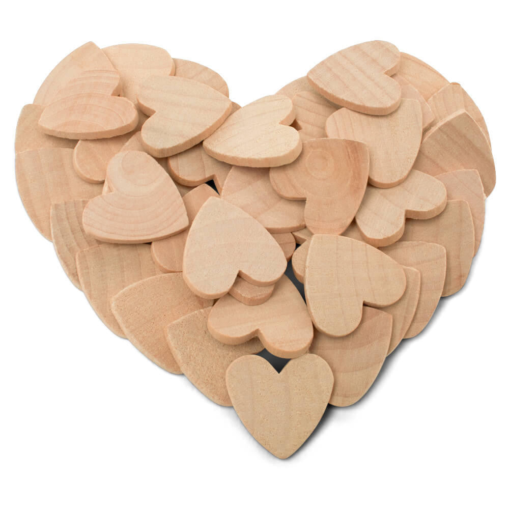 Woodpeckers Crafts 1" Heart Cutout