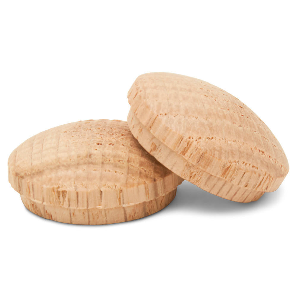 1" Oak Button Plug